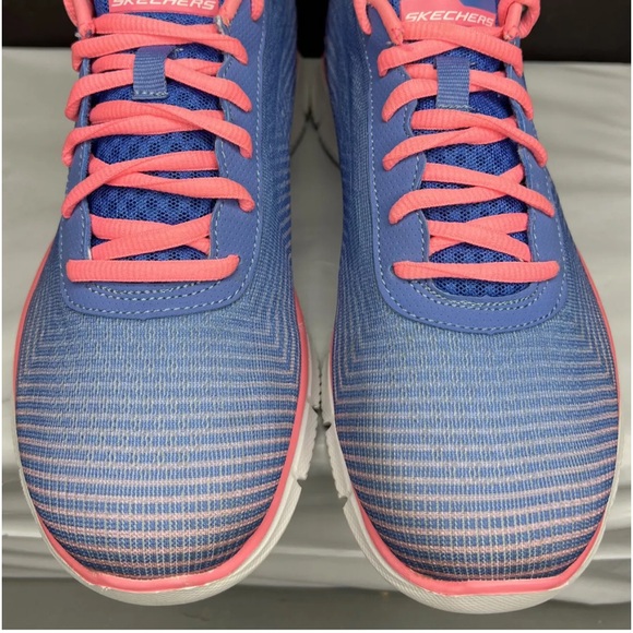 Skechers Womens Equalizer-Expect Miracles 12034-PWPK Sz 9M Pink/Blu Superb! - Picture 5 of 12